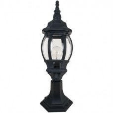 Φωτιστικό Φανάρι Κολωνάκι με ντουί E27 53cm Polycarbonate Μαύρο IP44 96515MF/BL